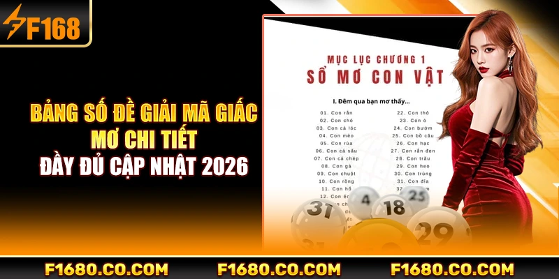 Bảng Số Đề Giải Mã Giấc Mơ Chi Tiết