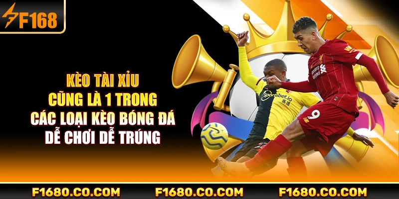 Kèo tài xỉu cũng là 1 trong các loại kèo bóng đá dễ chơi dễ trúng